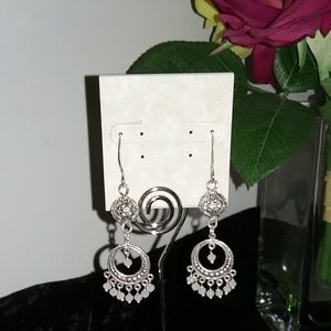 Chandelier Sterling Silver Earrings - Hand Made